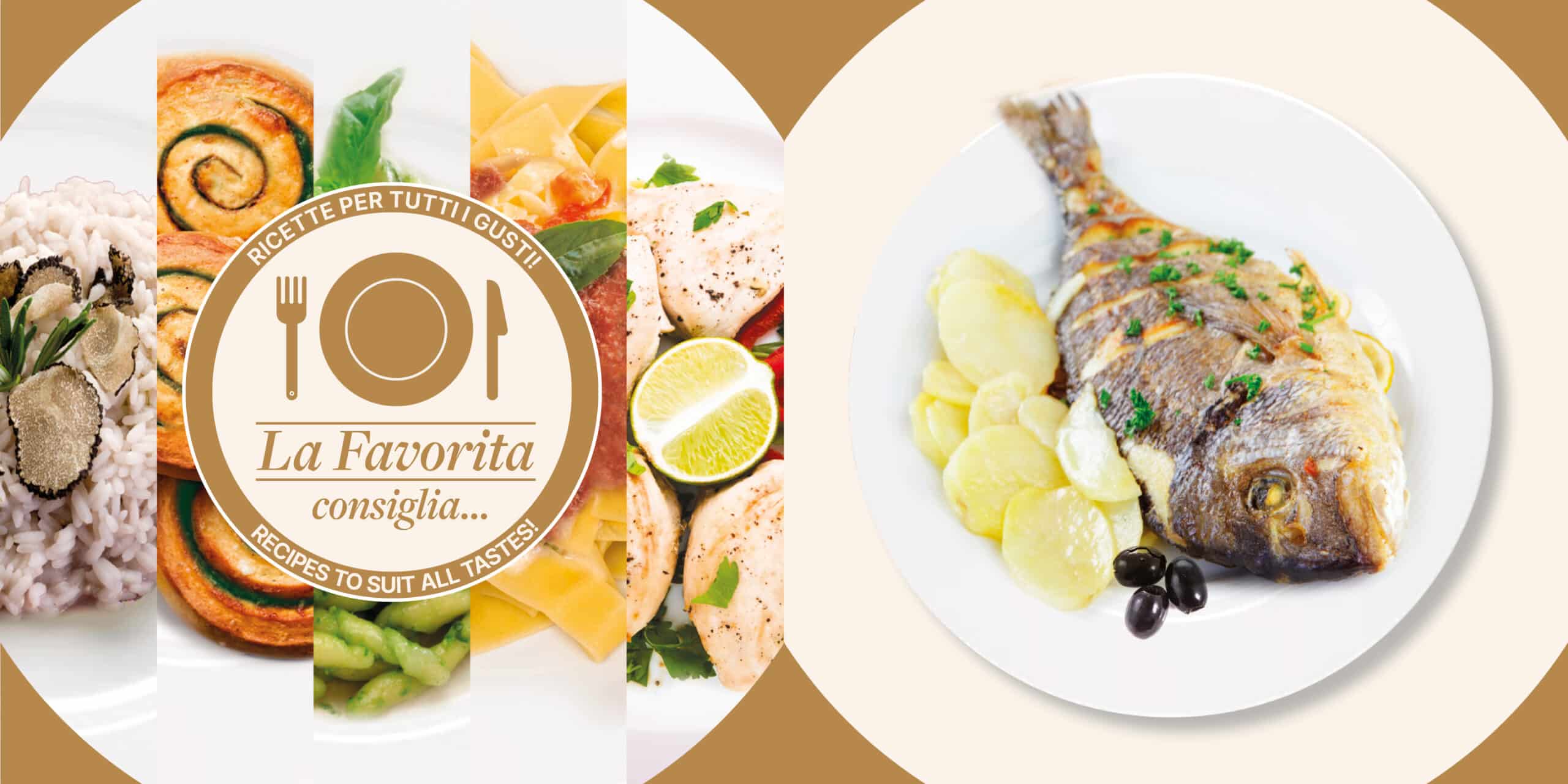La Favorita recommends… Baked Gilthead with Black Olives and Potatoes - La Favorita Fish - Produciam